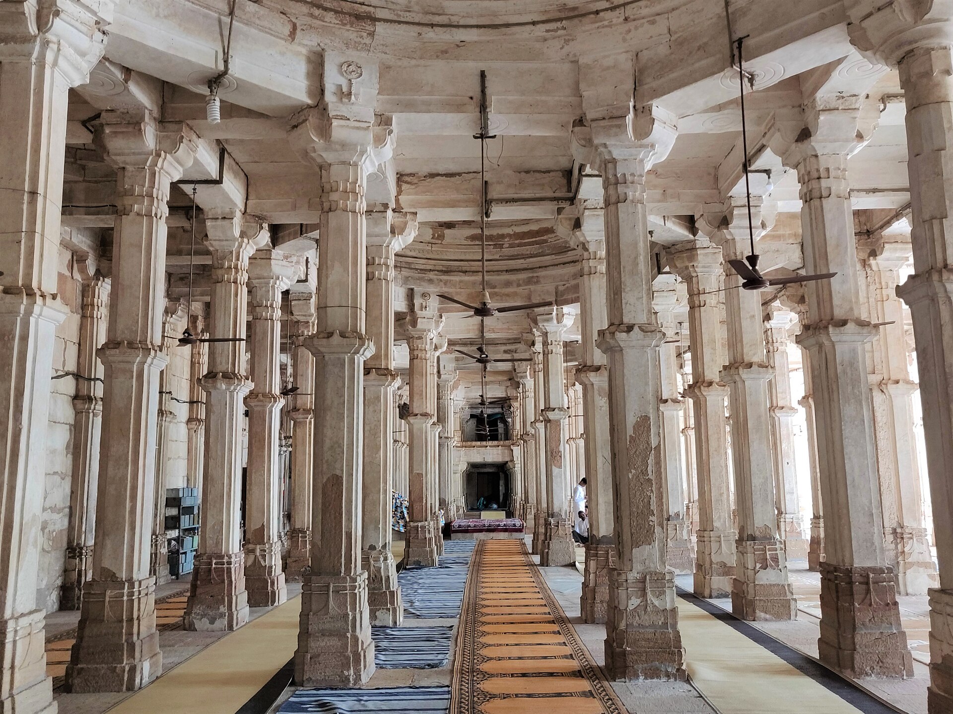 Sandstone courtyard and prayer hall of Jama Masjid Ahmedabad