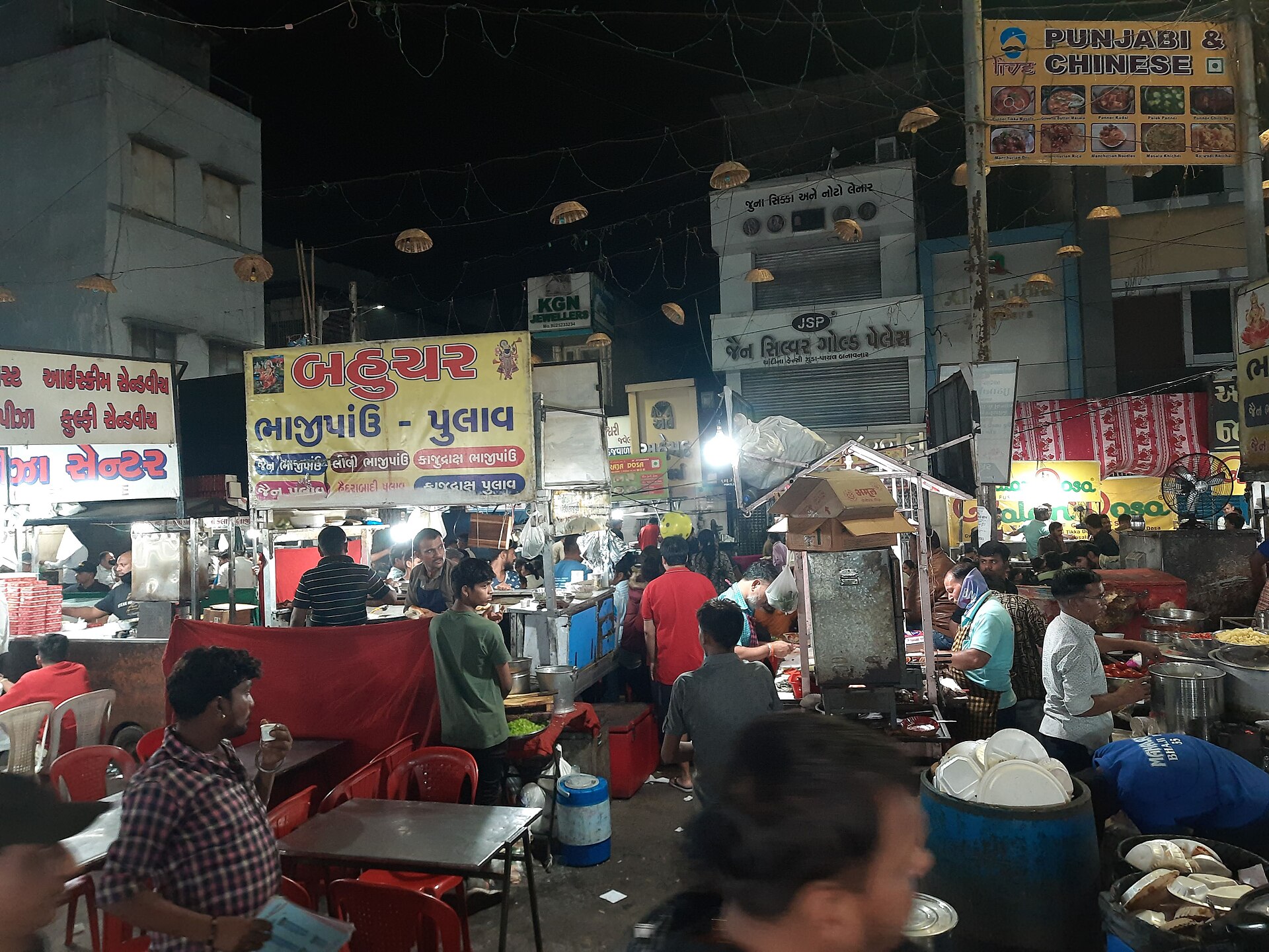 Market activity at Manek Chowk in Ahmedabad